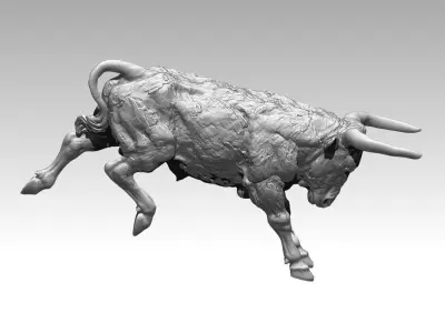 Modern Art Home Decor Abstract Bull  3D print model