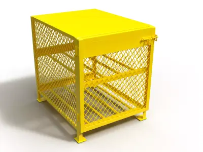 3D model of a box for a gas cylinder 3D model