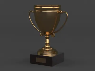 Trophy Cups 3D model 8