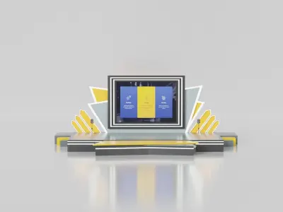 Event Stage or Podium Model 3D model