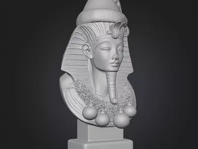 KING TUT CHRISTMAS BUST 3D model