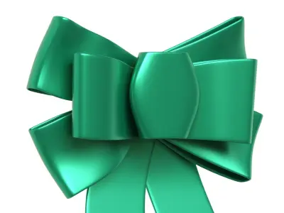 Christmas Bow Ribbon 22 Low-poly 3D model