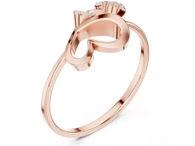 light weight ladies ring  Free 3D print model