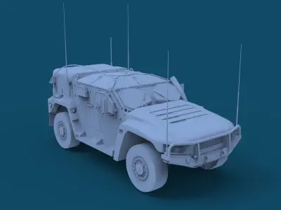 HAWKEI PROTECTED VEHICLE READY TO PRINT 3D model