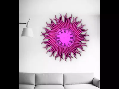 Wall clock 20 cm 3D print model