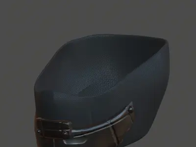 Gas mask helmet 3d model scifi Low-poly  Low-poly 3D model 104