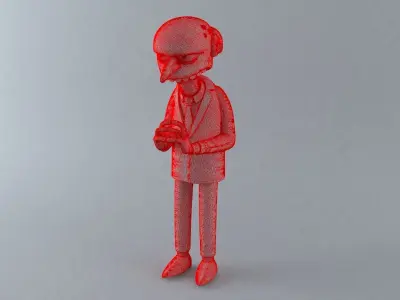 Burns The Simpsons 3D print model