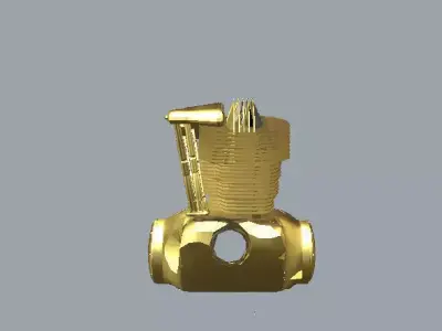 Harley Engine Pendant 3D print model