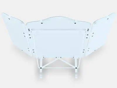 ROSSARED triple mirror Low-poly 3D model