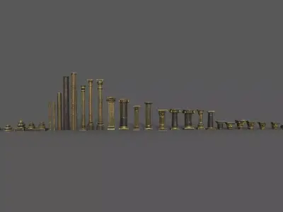 Classic columns   3D model