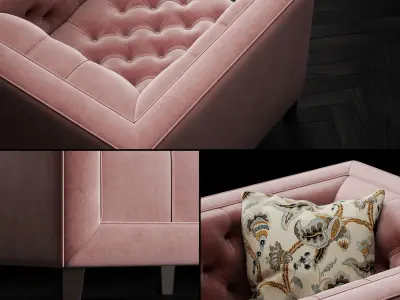 Living room set Pinkslip 3D Model Pack