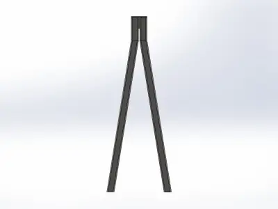 office table leg 3D model