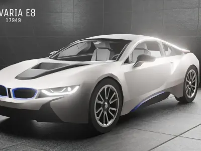 Sport Car Pack  Low-poly 3D model