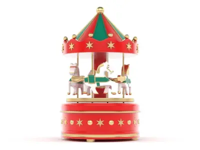 Carousel Music Box 3D model
