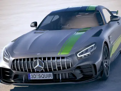 Mercedes AMG GT-R PRO 2020 VRAY 3D model