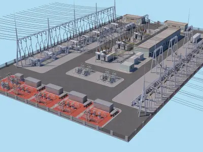 Substation 3D model