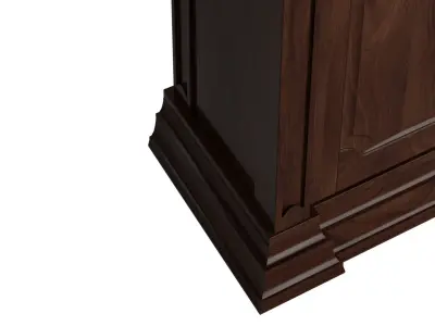 Antique walnut Armoire 3D model