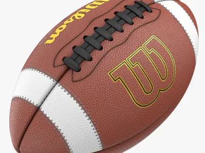 American Football ball 3D model