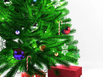 Christmas tree 3D model 12