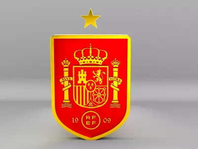Spain National Soccer Team Logo 3D model