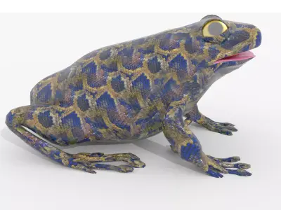 Frog v1 BLEND OBJ FBX DAE GLB 3D model