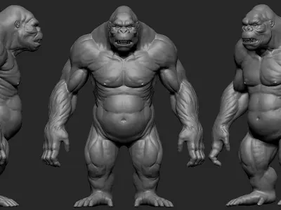 Gorilla 3D model