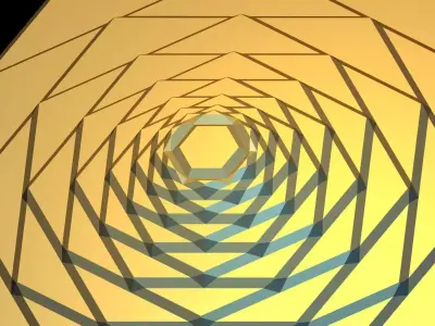 Hexagon Decoration Piece 3D print model