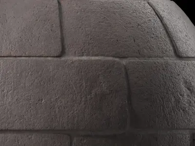 Pavement Materials 108- Concrete Paving - Sbsar Pbr 4k Seamless Texture