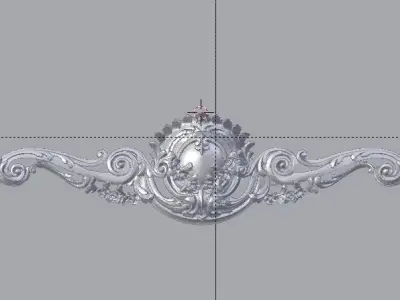 Classic decor ornament v-3D model 45 3D model