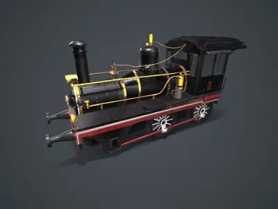 Old Train 1914 3D model