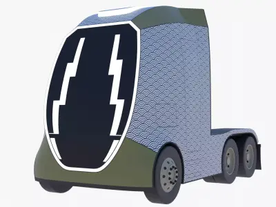 Future semitruck X PBR 3D model