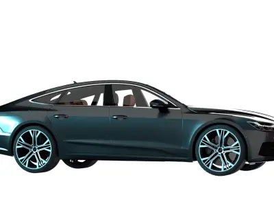 Audi A7 Low-poly 3D model buy