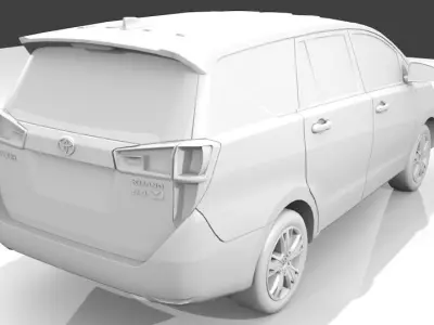 Toyota Innova 2016 Low-poly 3D model
