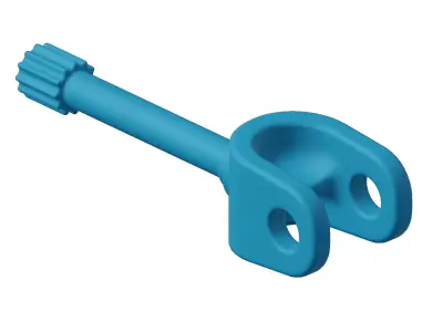 Plastic Vehicle Axle Shaft Toy 3D model