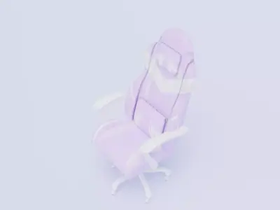 Gaming chair Low-poly 3D model