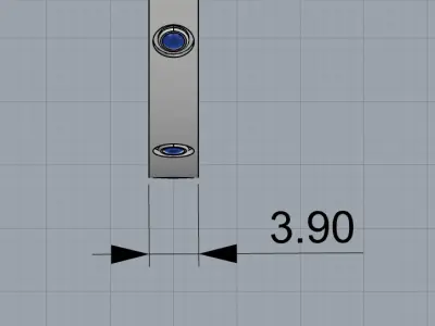 Bracelet Love 17size 10 gem  3D print model