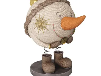 Snowman figurine 3D model