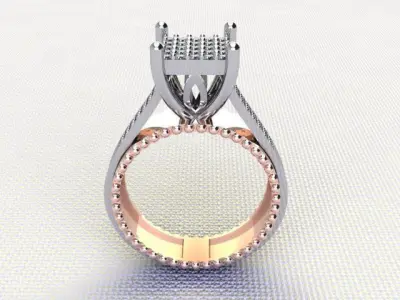 Luxury jewelry Ring 3D print model purchase
