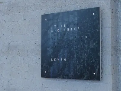 Qlocktwo designer clocks 3D model