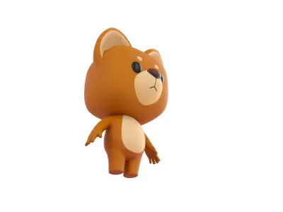 Cartoon Dog 3D model 3