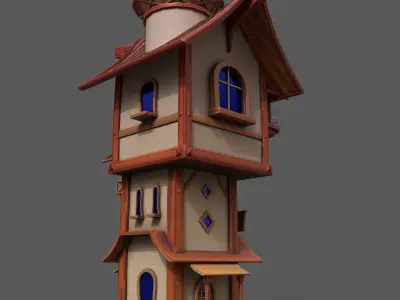 STYLIZED BUILDINGS  VOL2 Low-poly 3D model