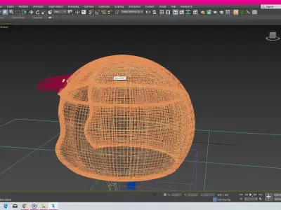 Helmet motorcycle in turquoise Free 3D model