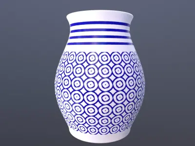 decorated vase Free 3D model