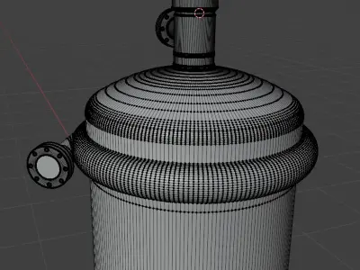 Molten Salt Reactor Experiment MSRE Simplified Vessel  3D model