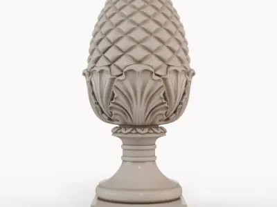 Pinecone Corbel 3D print model