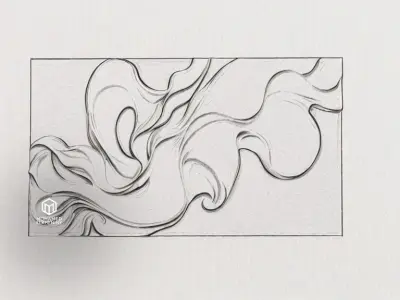 modern panel wall decor set wall relief mural CNC 85 3D model