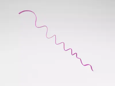 Ribbon v1 002 Low-poly 3D model