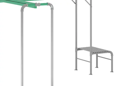 JUNIOR JUNGLE TARZAN MONKEY BARS 3D model