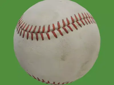 Baseball ball Low-poly 3D model