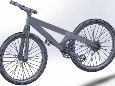  bike with manufactured frame  3D model